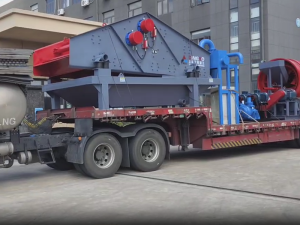 1845J一200洗砂脫水一體機(jī)、GT15*50滾筒篩發(fā)往湖北